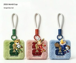 2026 pour Porte-clés Peluche Mascotte Carré Doux, Poupée Breloque Sac, Cadeau pour Fan de Football, Polyester <span class=keywords><strong>SNSD</strong></span> - Product Image 1