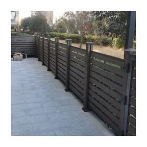 Panneaux <span class=keywords><strong>de</strong></span> Cloisonnement à Lamelles <span class=keywords><strong>en</strong></span> WPC Décoratifs, Barrière <span class=keywords><strong>en</strong></span> Composite <span class=keywords><strong>Bois</strong></span>-Plastique pour Terrasse, Enclos <span class=keywords><strong>de</strong></span> Jardin - Product Image 2