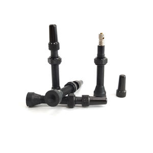 วาล์วแบบไร้ท่อขนาด60มม. อุปกรณ์จักรยานทำจากอลูมิเนียมสีดำ - Product Image 4