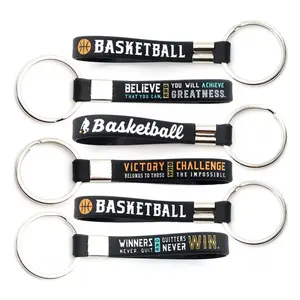 Goedkope Custom Siliconen Band Bead Polsband Sleutelhanger Armband Siliconen Sleutelhanger Met Uw Logo