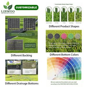 Balcon amical de Linwoo Chine aménagement paysager 60mm gazon artificiel fabricant bon prix gazon synthétique pour chiens et petits - Product Image 4