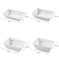 Barquette alimentaire rectangulaire jetable en bagasse de canne à sucre de 22 oz, emballage compostable écologique pour la restauration