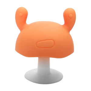 non-toxic The soft Silicone Teether baby Teether Toy household The portable mushroom-shaped babies teethers
