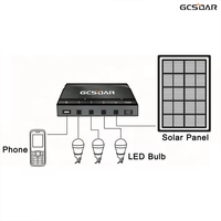 Système solaire portable GCSOAR XT-8000A pour la maison, mini, en silicium polycristallin, sûr, non toxique, batterie lithium-ion CE 5W 12V 8h
