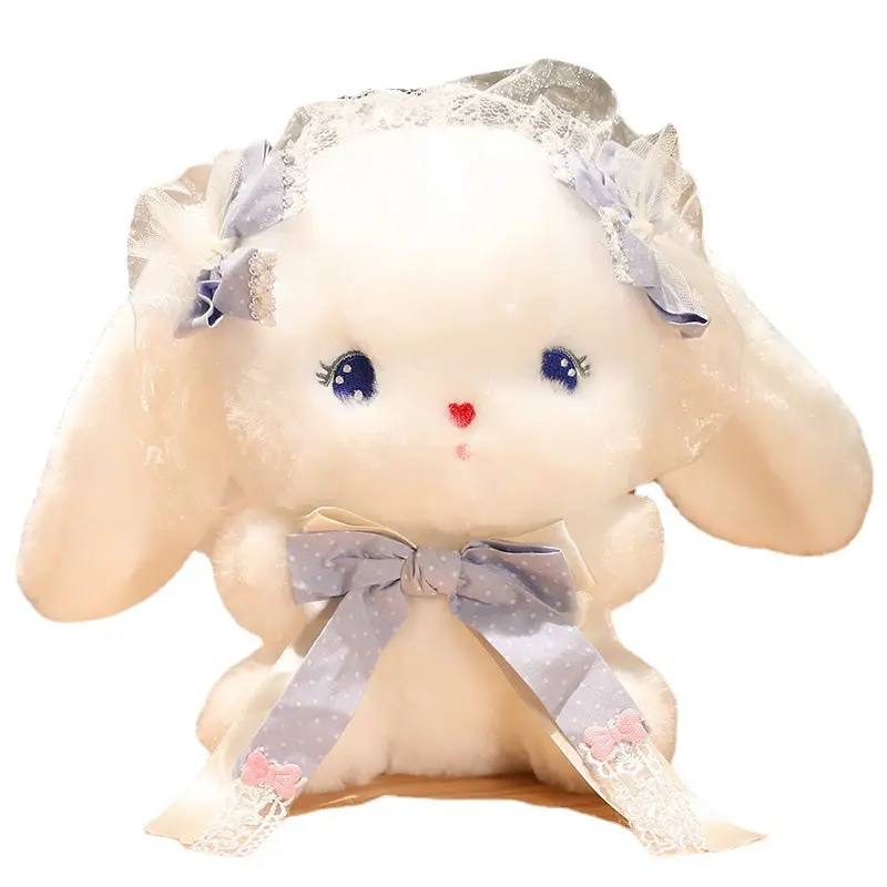 लड़कियों के लिए ईस्टर उपहार बिस्तर तकिया गुड़िया प्रचार सजावट नई डिजाइन प्लग नरम खरगोश बुनी खिलौने
