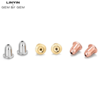 Vente en gros de bouchons et de bouchons d'oreilles en argent sterling 925 composants de boucles d'oreilles accessoires de bijoux
