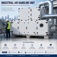 Sistema Industrial de Unidad de Manejo de Aire de Doble Planta con Ventana de Inspección Circular de Vidrio para Cuarto Mecánico de HVAC Comercial