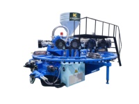 Machine de Moulage par Injection Rotative Monocouche KT-618 pour la Fabrication de Chaussures, Sandales, Tongs et Claquettes en Plastique, PVC et Caoutchouc