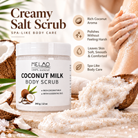 Marque Blanche Gommage Corporel Biologique Naturel Anti-Cellulite Exfoliant Hydratant Éclaircissant au Lait de Coco