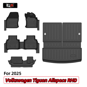 Set di 4 <span class=keywords><strong>Tappetini</strong></span> Auto Universali in TPE Resistenti per Tutte le Stagioni, per Volkswagen <span class=keywords><strong>Tiguan</strong></span> Allspace 2025 RHD - Product Image 1