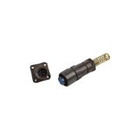 Connecteur de câble métallique à 4 broches série Q/FQ Longli, fiche d'aviation circulaire étanche IP67/IP69, contact en laiton plaqué argent