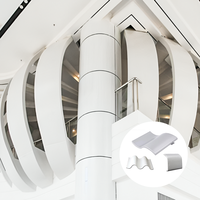 Panel Hiperbólico de Aluminio Ligero e Ignífugo Personalizado para Fachadas Curvas de Edificios Modernos, Hospitales y Centros Comerciales