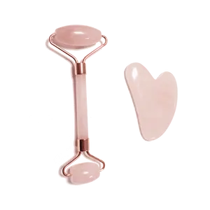 Rouleau de jade en pierre de cristal naturel, avec logo personnalisé, pour les soins de la peau, 1 pièce - Product Image 1