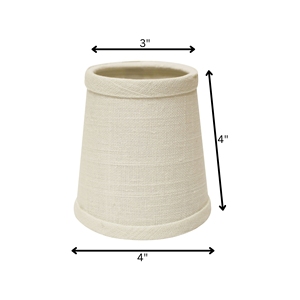HMS 4 \ "lampadario bianco sporco paralumi in lino Set di 6 elegante copertina bianco sporco per lampadari - Product Image 2