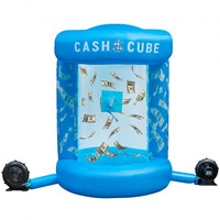 Portable Promotion Publicité Cube Gonflable Cash Machine Grab Money Booth à Vendre