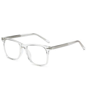 Gafas ópticas con degradado cuadrado neutro a <span class=keywords><strong>la</strong></span> moda TR90 con luz antiazul, colores de montura opcionales en negro, azul y gris - Product Image 2