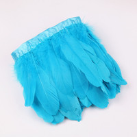 Plumes d'oie de haute qualité teintes en couleurs vives, 6-8 pouces, marque SHC, pour accessoires de mode et artisanat