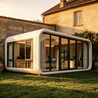 Maisonnette Modulaire de Luxe 40 pieds avec Salle de Bain et Cuisine Compacte, Norme AU Classe 1a, Préfabriquée pour Logement Annexe
