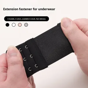 女性用 2 列 3 列 4 列伸縮性ストレッチ下着ブラジャー バックエクステンション フック フックアンドアイ ストラップレス ブラジャー アクセサリー - Product Image 3