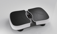 Plateforme vibrante électrique verticale mini portable personnalisée pour la réduction de graisse, machine d'exercice à intensité réglable pour le fitness et l'amincissement