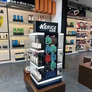 <span class=keywords><strong>Acrylic</strong></span> Hiển thị sáng đứng cho điện thoại di động phụ kiện máy tính để bàn <span class=keywords><strong>Acrylic</strong></span> USB sạc điện thoại hiển thị trường hợp với 3 kệ - Product Image 6