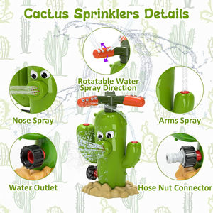 2024 Outdoor Automatic Rotary Sprinkler Water Spouting <strong>Cactus</strong> <strong>Garden</strong> Toy Made of Durable Plastic - Product Image 2