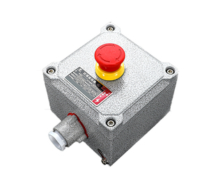 Interruptor de Botón Pulsador Antideflagrante Serie LA53 10A 220V/380VAC 24VDC con Cubierta Protectora, Parada de Emergencia Antideflagrante LA53 I - Product Image 2