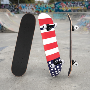 Patineta Ecológica EIGFOH con Logotipo Personalizado - Tabla de Arce de 8 Capas Resistente, Cinta Antideslizante, Trucks Reforzados, 10 Pulgadas de Ancho para Calle - Product Image 3