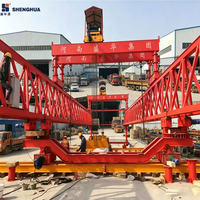 Équipement de lancement de poutres auto-équilibrantes à double treillis haute efficacité avec moteur PLC pour l'installation de viaducs autoroutiers