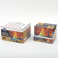 Keep Smiling Art Supplies, ensemble de peinture acrylique non toxique en bouteille en plastique de 60 ml, 12 couleurs, pour la peinture créative et le dessin
