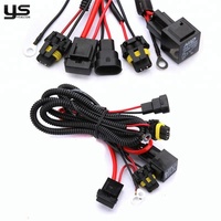 Cable de interruptor de encendido/apagado para caja de ordenador, doble botón con luz LED, arnés de cableado para PC, escritorio, motocicleta, automóvil