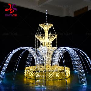 Vendita calda natale negozio esterno decorazione sogno colore ip65 impermeabile motivo fontana luce - Product Image 4