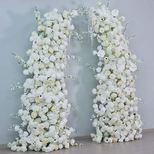 Arco de Flores Artificiales para Fotografía de Bodas, Decoración Floral Blanca Hecha a Mano, Arte Floral DIY - Product Image 4