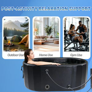 ZT Bañera de Hielo Inflable de Alta Calidad con Enfriador, Venta al por Mayor, Recipiente de Recuperación, Bañera Fría Portátil Ovalada de PVC para Inmersión en Hielo - Product Image 4