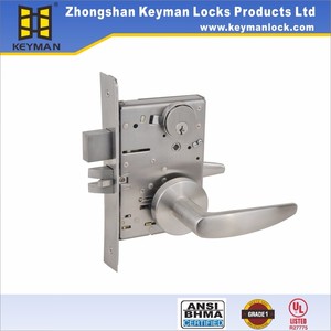 Keyman hevy nhiệm vụ Lỗ mộng F01 đoạn cửa thương mại xử lý khóa <span class=keywords><strong>2</strong></span> <span class=keywords><strong>inch</strong></span> <span class=keywords><strong>Backset</strong></span> Kaba u.l lửa đánh giá 3h ANSI - Product Image 4