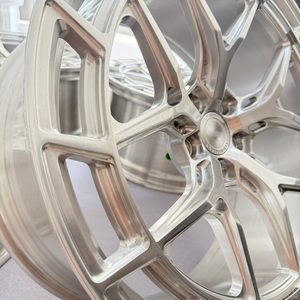 Jantes de <span class=keywords><strong>voiture</strong></span> forgées en aluminium 6061-T6 monobloc CD-542, finition argent brossé, multi-branches, roues forgées personnalisées - Product Image 5
