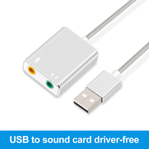 Adaptateur audio USB Type-C, <span class=keywords><strong>carte</strong></span> <span class=keywords><strong>son</strong></span> <span class=keywords><strong>externe</strong></span> stéréo 3D avec lecteur gratuit pour <span class=keywords><strong>Mac</strong></span> OS X et Windows - Product Image 2