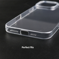 Coque transparente souple en TPU pour impression OEM, sublimation 2D, coques de téléphone vierges pour iPhone 16 Pro Max 16 Plus 15 14 13
