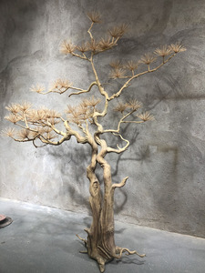 Benvenuto al centro commerciale decorativo pino in legno massello intaglio albero eco-friendly albero simulato per auto arredamento interno - Product Image 6