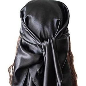 Foulard quadrato in raso da 90 cm personalizzabile stile retrò 2026, con pois, cartoni animati, lettere tropicali, <span class=keywords><strong>bandana</strong></span>, scialle, per <span class=keywords><strong>capelli</strong></span> - Product Image 5