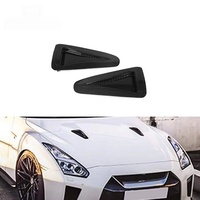 Inserts de conduits d'aération de capot en fibre de carbone sèche de haute qualité pour Nissan GTR R35 2009~2020