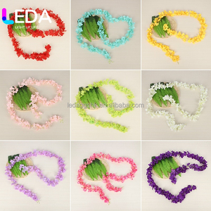 Guirnalda de orquídeas colgantes con base de tela LEDA, decoración de pared y techo, guirnalda de flores para decoración de bodas, arreglo floral para bodas - Product Image 2