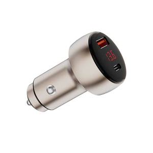 Cargador de coche eléctrico con adaptador de carga rápida tipo C para dispositivos móviles digitales, cargador USB para teléfono celular. - Product Image 2