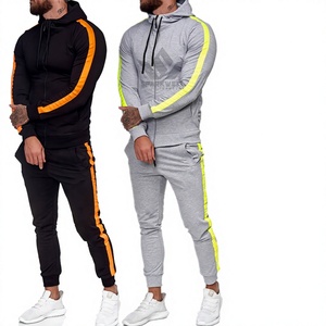 Men's 2 1 Breathable Hooded Tracksuit Set Full <b>Zip</b> <b>Hoodie</b> Jogger Pants Solid Color Sporty Casual Wear Side <b>Pockets</b> Autumn Style - Product Image 1
