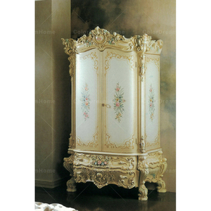 Luxury Baroque Furniture French Style Bedroom Wood Carving <strong>Wardrobe</strong> <strong>2</strong> <strong>Doors</strong> - Product Image 1