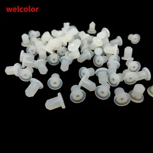 Customizable 3.5mm 3.9mm 3.9 3.98 4.0 mm 4.0mm half solid T type dust plug rubber earphone sealing hole plug silicone Foot pad