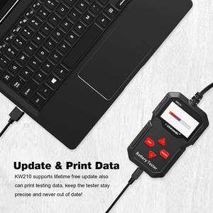 เครื่องตรวจสอบแบตเตอรี่รถยนต์ KONNWEI เครื่องมือวินิจฉัยรถยนต์สำหรับทดสอบแบตเตอรี่รถยนต์ รองรับ 9 <span class=keywords><strong>ภาษา</strong></span> - Product Image 5