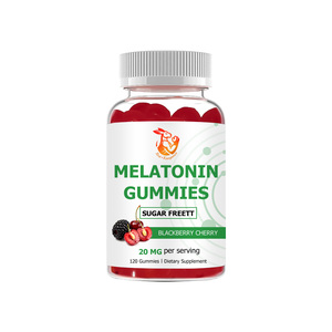 Gomitas de Melatonina Personalizadas de Fábrica, Sabor a Frambuesa y Cereza, Melatonina con Sodio para un Sueño Profundo, Dulces Sueños, Gomitas de Melatonina - Product Image 1