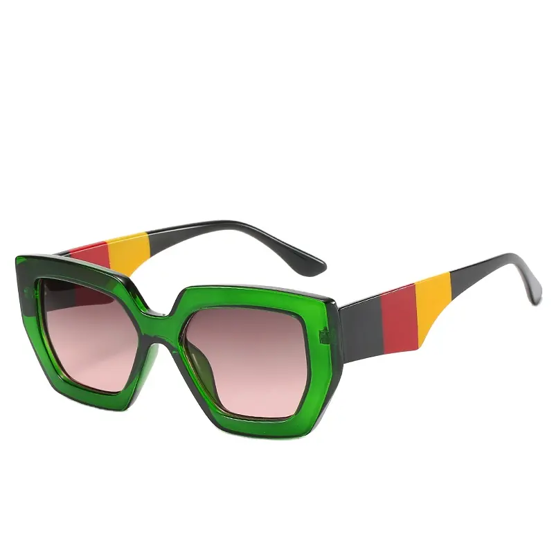 새로운 패션 저렴한 도매 음영 선글라스 다채로운 여성 UV400 PC 렌즈 선글라스