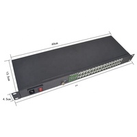 Multiplexeur Fiber optique RJ11/FXO, adaptateur à Fiber optique, 32 canaux, convertisseur PCM pour téléphone